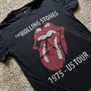 Rolling Stones 1975 US Tour Tongue Logo T-shirt